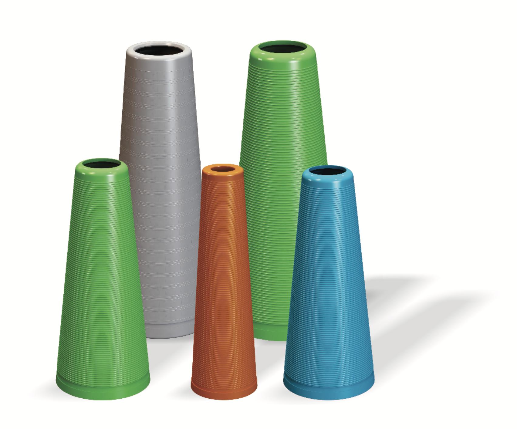 Non-perforated Cylinders and cones